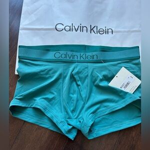 Calvin Klein Microfiber low rise  Trunk - microfiber green